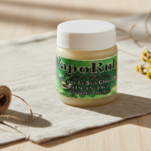 ungüento herbal tradicional con olor a mentos y eucalipto elaborado por tia gloria en coapilla