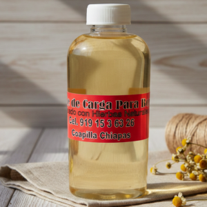 aceite herbal para quitar la carga del bebe elaborado artesanal